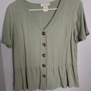 Cute olive green blouse